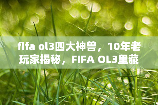 fifa ol3四大神兽,10年老玩家揭秘,FIFA OL3里藏着多少不为人知的版本陷阱? fifa ol3四大神兽,10年老玩家揭秘,FIFA OL3里藏着多少不为人知的版本陷阱?