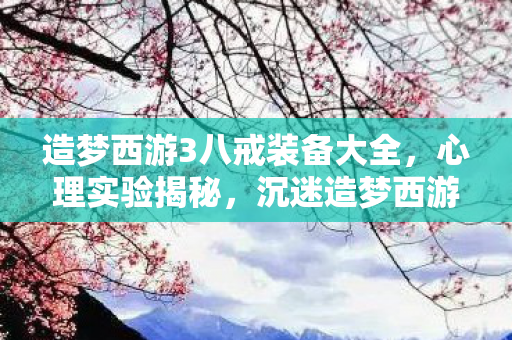 造梦西游3八戒装备大全，心理实验揭秘，沉迷造梦西游3八戒，细思极恐的自我囚禁
