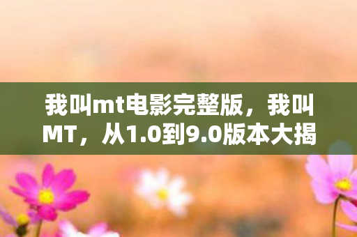 我叫mt电影完整版,我叫MT,从1.0到9.0版本大揭秘!蹊跷迭代竟藏这般感慨 我叫mt电影完整版,我叫MT,从1.0到9.0版本大揭秘!蹊跷迭代竟藏这般感慨