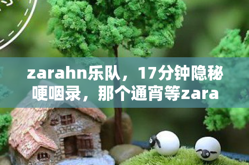 zarahn乐队，17分钟隐秘哽咽录，那个通宵等zarahn上线的夜晚，我弄丢了整个青春