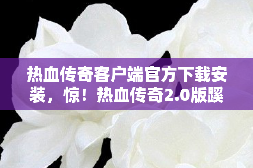 热血传奇客户端官方下载安装，惊！热血传奇2.0版蹊跷更新，老玩家直呼爷青回又泪目！