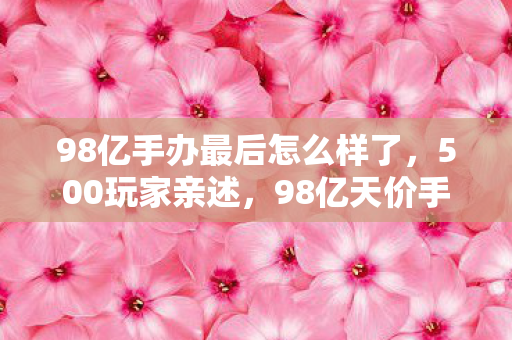 98亿手办最后怎么样了，500玩家亲述，98亿天价手办疑云，真相让人绷不住！
