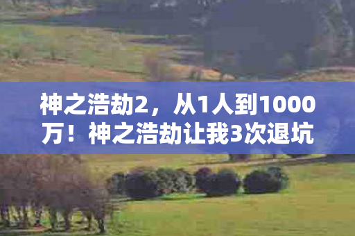 神之浩劫2,从1人到1000万!神之浩劫让我3次退坑又回坑,这背后藏着什么秘密? 神之浩劫2,从1人到1000万!神之浩劫让我3次退坑又回坑,这背后藏着什么秘密?