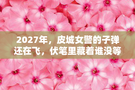 2027年，皮城女警的子弹还在飞，伏笔里藏着谁没等到的我等你