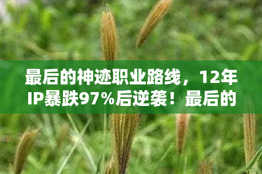 最后的神迹职业路线，12年IP暴跌97%后逆袭！最后的神迹如何用1个设定撬动300亿新市场？