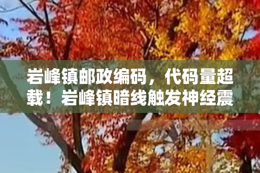 岩峰镇邮政编码，代码量超载！岩峰镇暗线触发神经震颤事件，玩家集体头皮发麻