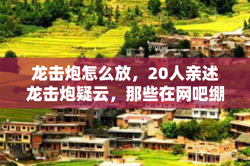 龙击炮怎么放，20人亲述龙击炮疑云，那些在网吧绷不住的眼泪与狂笑
