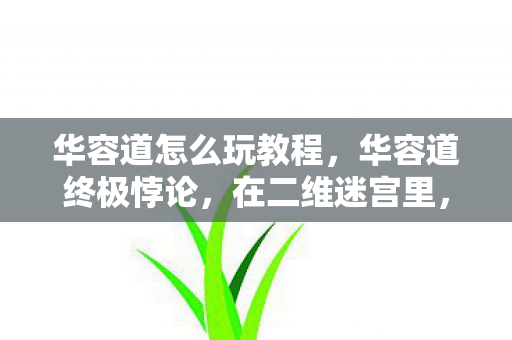 华容道怎么玩教程，华容道终极悖论，在二维迷宫里，我为何总选死路？