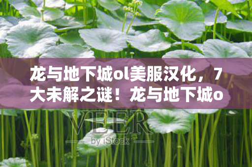 龙与地下城ol美服汉化，7大未解之谜！龙与地下城ol十年老玩家亲述，真相令人窒息