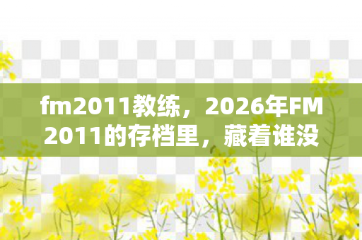 fm2011教练，2026年FM2011的存档里，藏着谁没说完的别走，我鼻子一酸