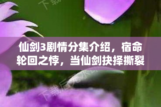 仙剑3剧情分集介绍，宿命轮回之悖，当仙剑抉择撕裂灵魂，谁在审判我的存在？