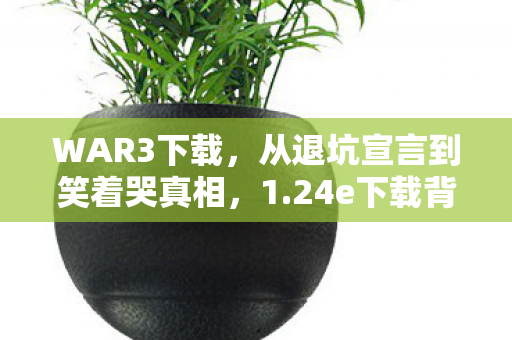 WAR3下载，从退坑宣言到笑着哭真相，1.24e下载背后，我抽自己的那些巴掌