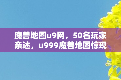 魔兽地图u9网，50名玩家亲述，u999魔兽地图惊现时间悖论？大神萌新全绷不住了！