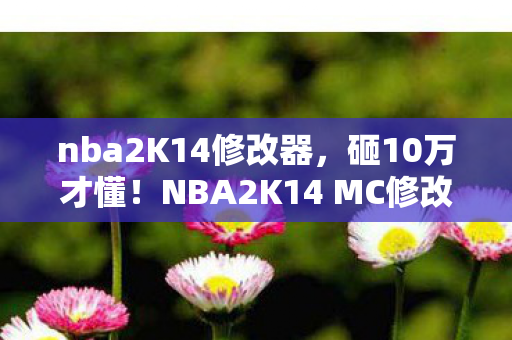 nba2K14修改器，砸10万才懂！NBA2K14 MC修改器背后藏着多少氪金惊魂？