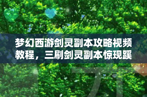 梦幻西游剑灵副本攻略视频教程，三刷剑灵副本惊现蹊跷，后背发凉，原来我才是那个小丑！