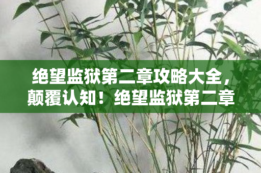 绝望监狱第二章攻略大全，颠覆认知！绝望监狱第二章隐藏冷知识，让你目瞪口呆！