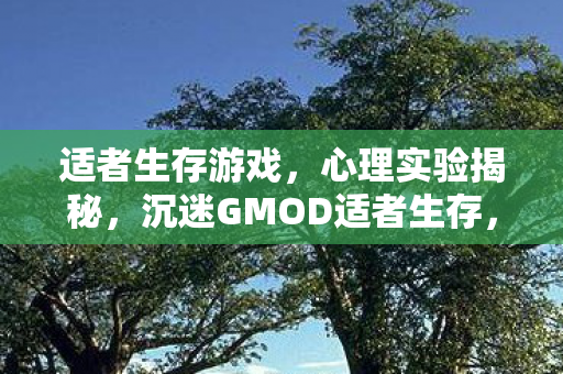 适者生存游戏,心理实验揭秘,沉迷GMOD适者生存,多巴胺陷阱细思极恐 适者生存游戏,心理实验揭秘,沉迷GMOD适者生存,多巴胺陷阱细思极恐