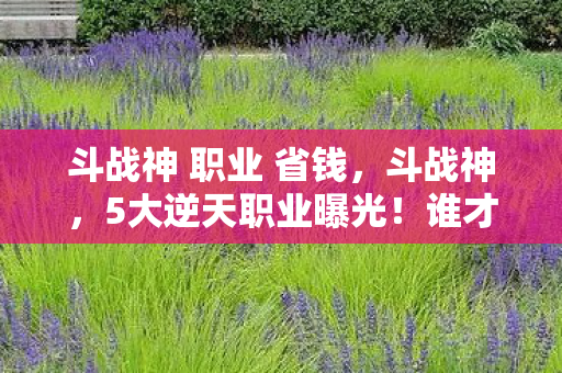 斗战神 职业 省钱,斗战神,5大逆天职业曝光!谁才是2027年最强战力天花板? 斗战神 职业 省钱,斗战神,5大逆天职业曝光!谁才是2027年最强战力天花板?