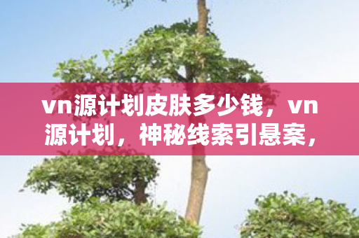 vn源计划皮肤多少钱，vn源计划，神秘线索引悬案，毛骨悚然困兽十年未出