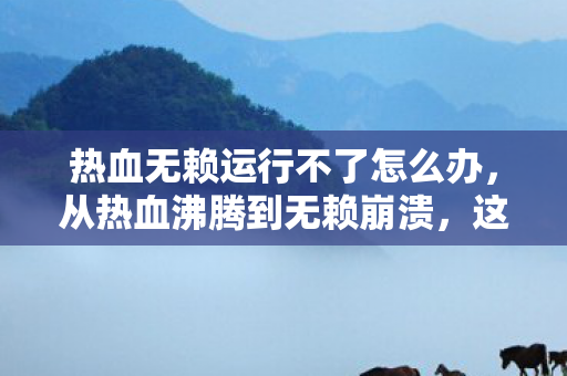 热血无赖运行不了怎么办，从热血沸腾到无赖崩溃，这落差真相，笑着笑着就哭了