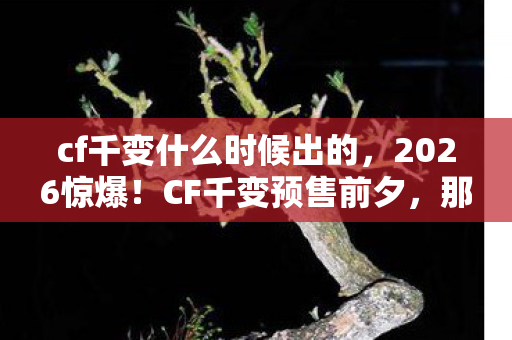cf千变什么时候出的，2026惊爆！CF千变预售前夕，那些凌晨三点的等你，鼻子一酸谁懂啊