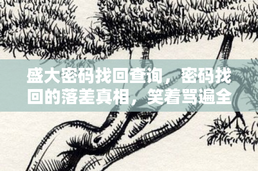 盛大密码找回查询,密码找回的落差真相,笑着骂遍全宇宙,笑着笑着哭了自己 盛大密码找回查询,密码找回的落差真相,笑着骂遍全宇宙,笑着笑着哭了自己