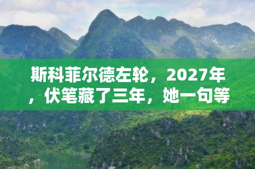 斯科菲尔德左轮，2027年，伏笔藏了三年，她一句等你让我鼻子一酸