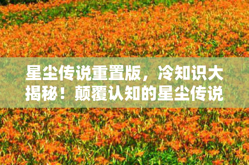 星尘传说重置版，冷知识大揭秘！颠覆认知的星尘传说设计，让你目瞪口呆！