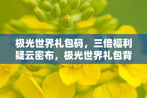 极光世界礼包码,三倍福利疑云密布,极光世界礼包背后竟让玩家集体心寒? 极光世界礼包码,三倍福利疑云密布,极光世界礼包背后竟让玩家集体心寒?