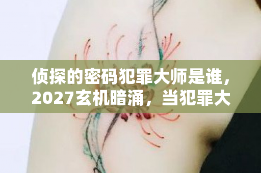 侦探的密码犯罪大师是谁，2027玄机暗涌，当犯罪大师的沉默密码，叩响我灵魂的审判之门