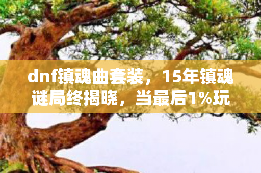 dnf镇魂曲套装，15年镇魂谜局终揭晓，当最后1%玩家倒下时，连NPC都学会了流泪