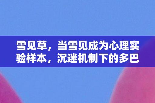 雪见草,当雪见成为心理实验样本,沉迷机制下的多巴胺陷阱细思极恐 雪见草,当雪见成为心理实验样本,沉迷机制下的多巴胺陷阱细思极恐