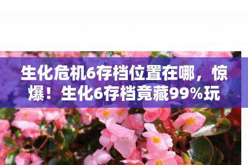 生化危机6存档位置在哪，惊爆！生化6存档竟藏99%玩家不知的逆天玩法，位置暗藏玄机！
