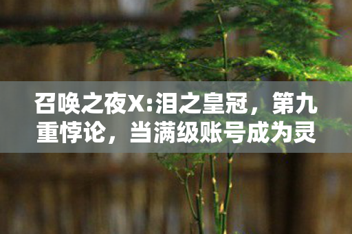 召唤之夜X:泪之皇冠,第九重悖论,当满级账号成为灵魂的墓碑,我却在2027年的月光下听见血条归零的轰鸣 召唤之夜X:泪之皇冠,第九重悖论,当满级账号成为灵魂的墓碑,我却在2027年的月光下听见血条归零的轰鸣