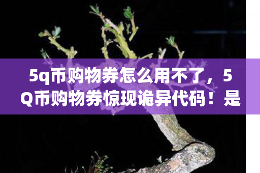 5q币购物券怎么用不了,5Q币购物券惊现诡异代码!是系统漏洞还是连环悬案的死亡请柬? 5q币购物券怎么用不了,5Q币购物券惊现诡异代码!是系统漏洞还是连环悬案的死亡请柬?