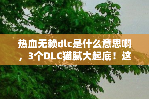 热血无赖dlc是什么意思啊,3个DLC猫腻大起底!这波上头操作让老玩家心都凉透了 热血无赖dlc是什么意思啊,3个DLC猫腻大起底!这波上头操作让老玩家心都凉透了
