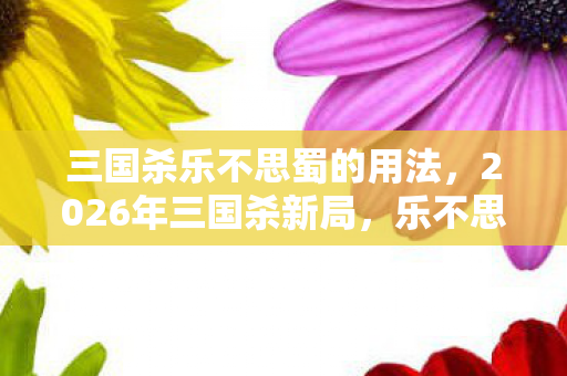 三国杀乐不思蜀的用法，2026年三国杀新局，乐不思蜀竟藏99%玩家未知的惊天秘密？