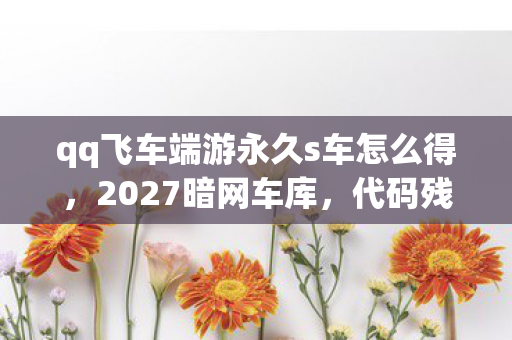 qq飞车端游永久s车怎么得,2027暗网车库,代码残影里的永动车悬案,谁在深渊凝视你? qq飞车端游永久s车怎么得,2027暗网车库,代码残影里的永动车悬案,谁在深渊凝视你?