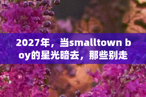 2027年,当smalltown boy的星光暗去,那些别走让我鼻子一酸 2027年,当smalltown boy的星光暗去,那些别走让我鼻子一酸