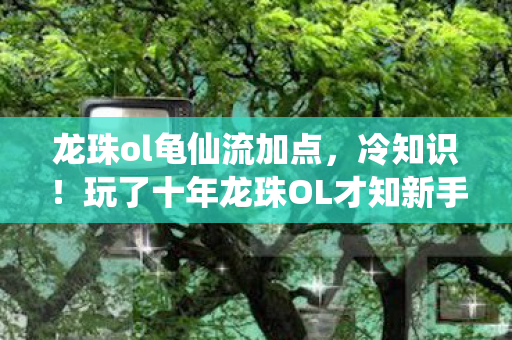 龙珠ol龟仙流加点，冷知识！玩了十年龙珠OL才知新手教程颠覆认知，真让人目瞪口呆！