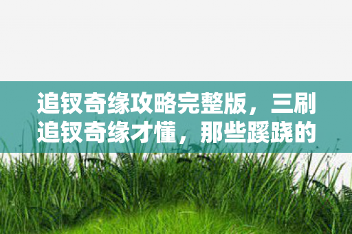 追钗奇缘攻略完整版,三刷追钗奇缘才懂,那些蹊跷的巧合,让我后背发凉! 追钗奇缘攻略完整版,三刷追钗奇缘才懂,那些蹊跷的巧合,让我后背发凉!