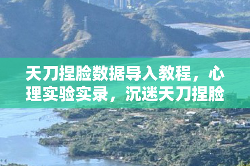 天刀捏脸数据导入教程,心理实验实录,沉迷天刀捏脸六年,细思极恐的自我麻醉剂量 天刀捏脸数据导入教程,心理实验实录,沉迷天刀捏脸六年,细思极恐的自我麻醉剂量